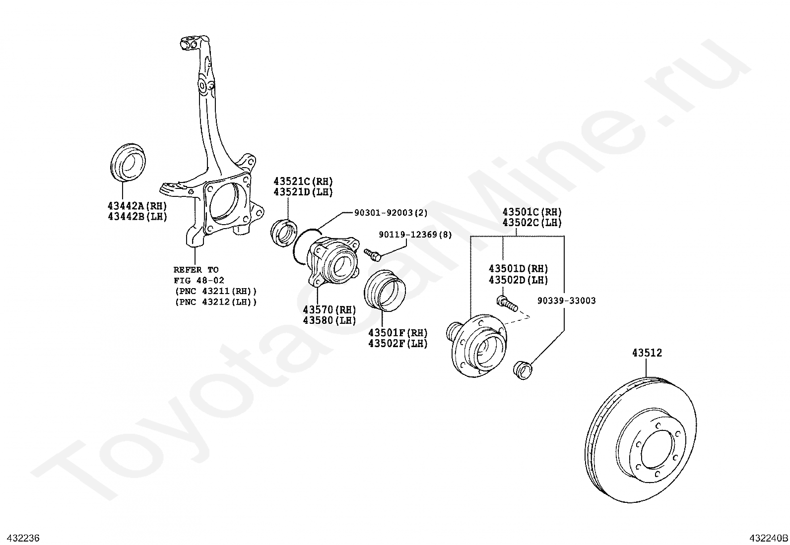 432240 60. Схема передней ступицы Toyota 4runner. Подшипник передняя ступица Тойота Hilux 2013 9031296001. Схема передней ступицы Тойота Хайлюкс. Схема ступичного узла Прадо 150.