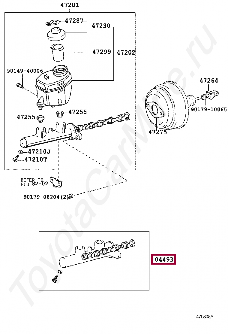 Запчасти Тойота: CYLINDER KIT, BRAKE MASTER (044933D010)