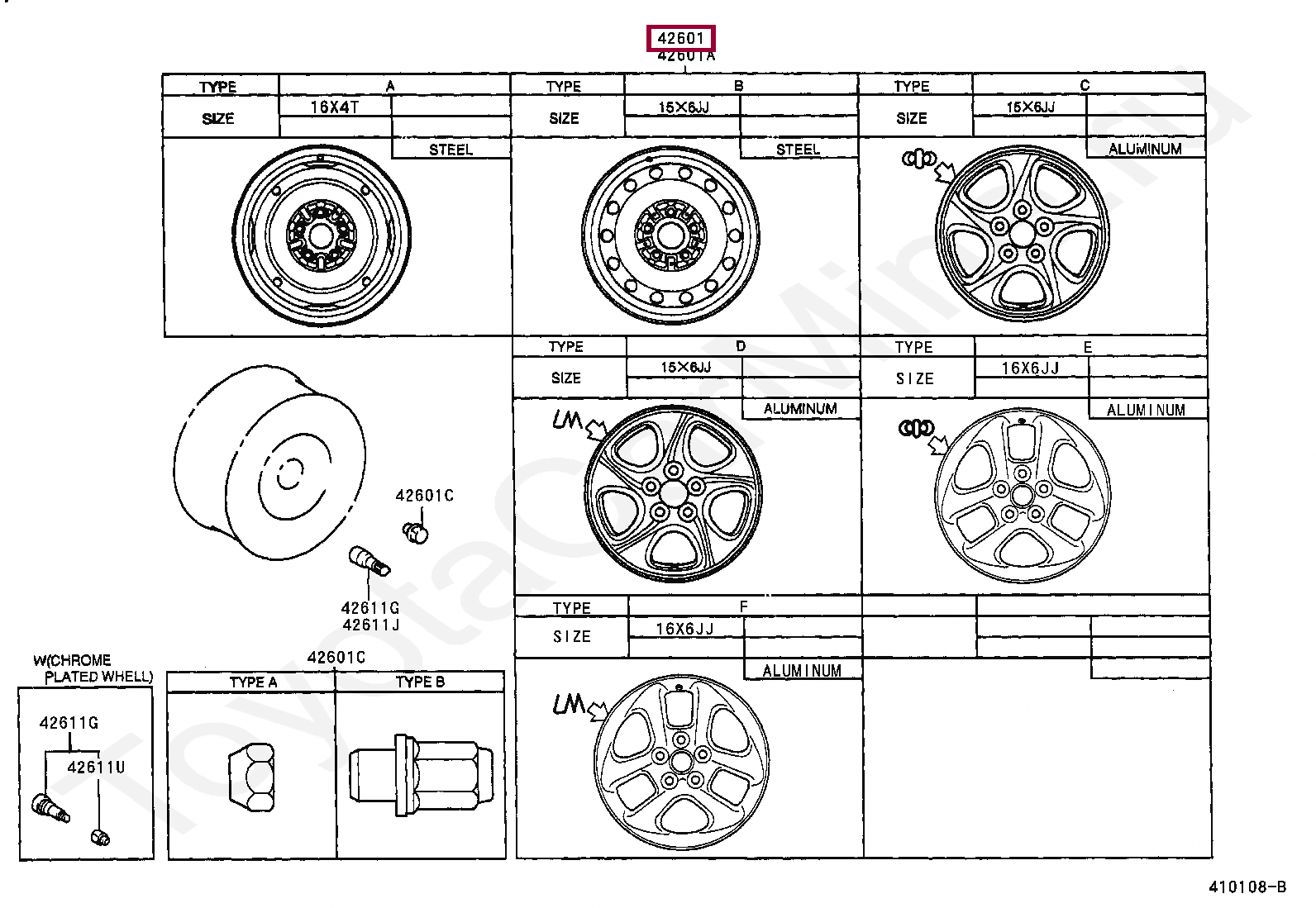 Размер дисков тойота. 42611-20a30 Toyota Wheel, Disc. 42611-0d210. Параметры колеса Toyota 42611-50300. 42611 33d20.