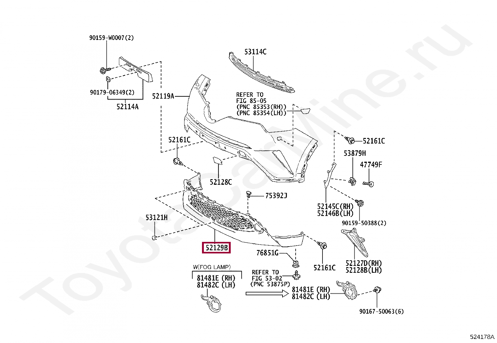 Нижняя часть переднего бампера