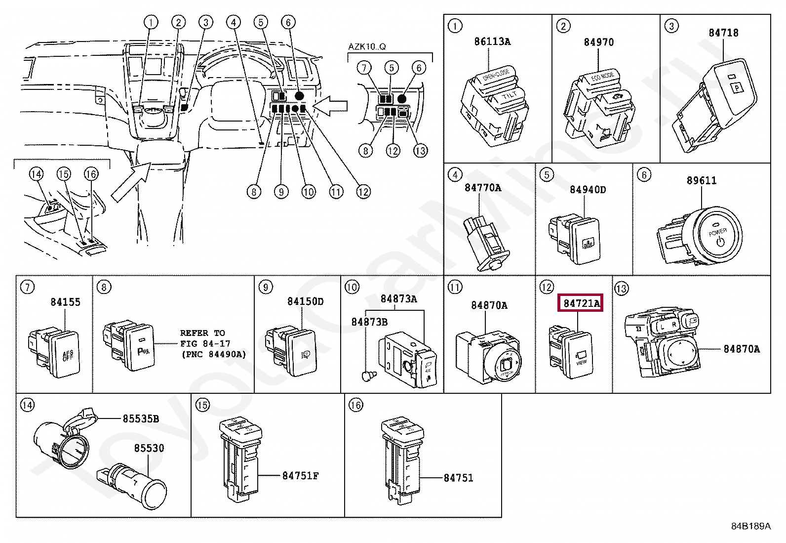 Тойота кнопка ect