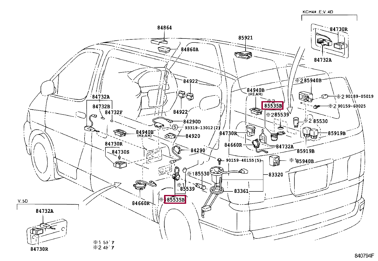 Запчасти Тойота: COVER, POWER OUTLET SOCKET, NO.1 (8553526020E0)