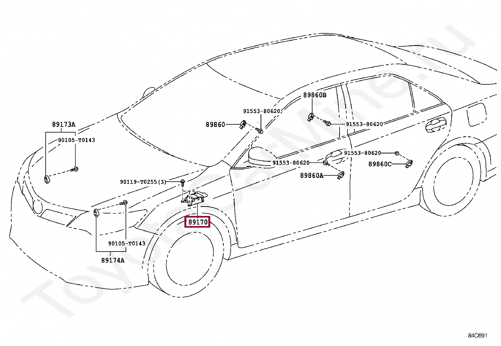 Тойота камри где находится. Расположение датчиков бокового удара Toyota Camry 50. Расположение датчиков подушек безопасности Тойота Камри 50. Датчик airbag Toyota Camry 50 схема. Датчик подушек безопасности Камри 50.