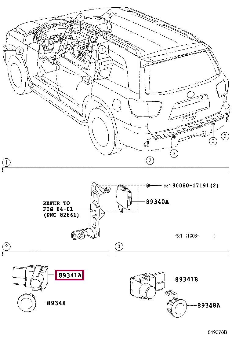 Запчасти Тойота: Датчик парковки передний боковой (8934142060A1)