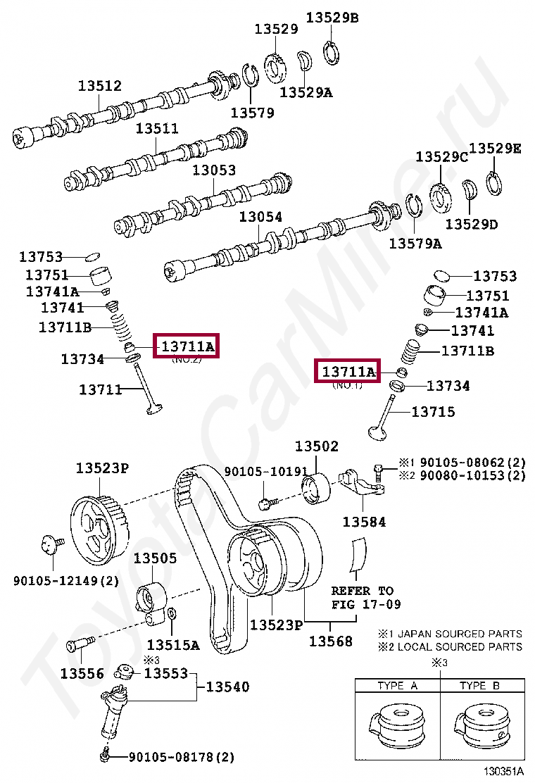 9091302101 toyota колпачок маслосъемный